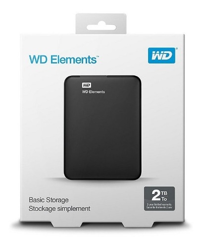 Disco Duro 2 Terabytes Portatil Externo Wd Elements Usb 3.0