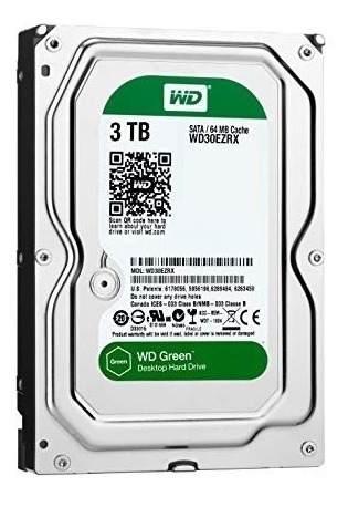 Disco Duro 3 Tb Western Digital Caviar Green Sata 64 Mb