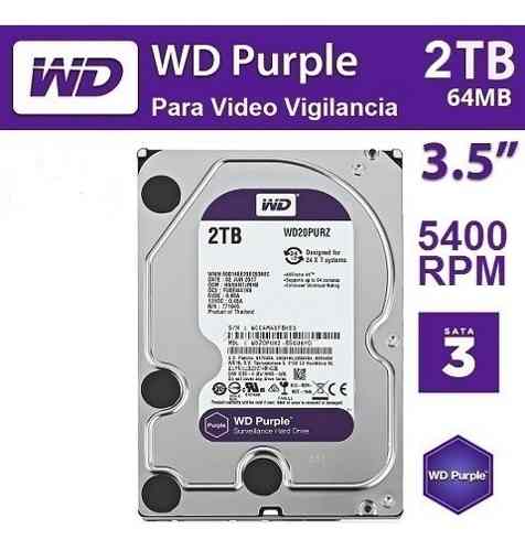 Disco Duro Western Digital Purple Dvr Nuevo Wd 2tb Sata 3.5