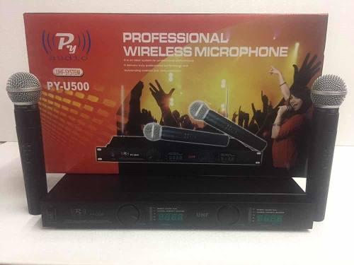 Microfonos Profesional Inalámbricos Py Audio Uhf Py-u500