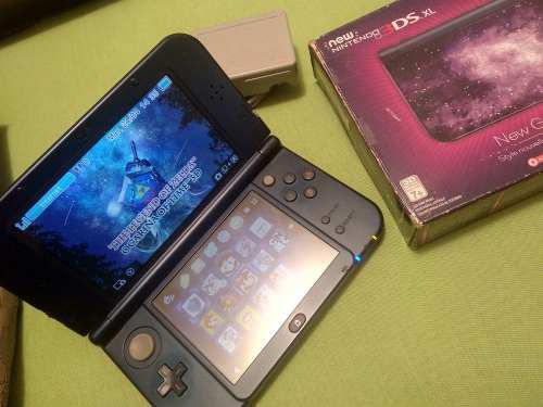 Nintendo New 3ds Xl Galaxy Edition + Chip + Juegos + Sd 8 Gb