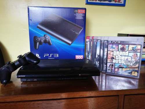 Ps3 Slim 500gb Y 12 Juegos