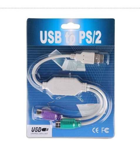 Cable Adaptador Usb A Ps/2 Convertidor Teclado Mouse Pc Usb