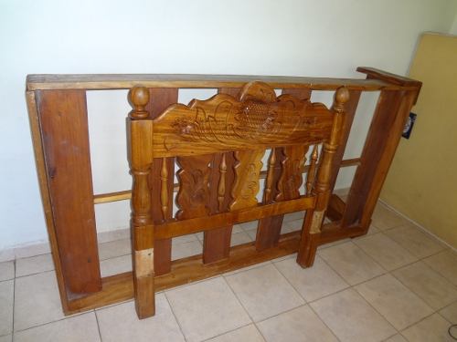 Cama Individual De Madera Saman (magdaleno)