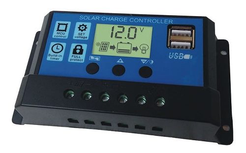 Controlador Regulador De Carga Solar Pwm 12v/24v 40 Amp
