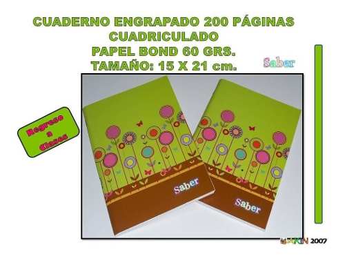 Cuaderno Engrapado Pequeño 100 Hj. (2unid.)