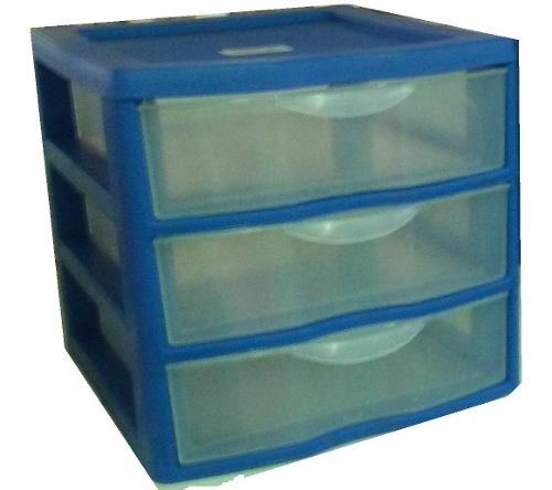 Mini Organizador Plástico Apilables De 3 Gavetas