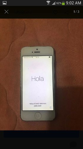 Telefono iPhone 5 16 Gb. (usado) Se Me Bloqueo El Iclaud.