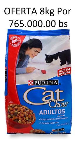 Gatarina Purina Cat Chow 8 Kilos Sabor A Carne