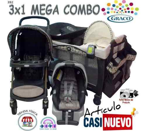 Corral Graco Moisés Cambiador Coche Y Portabebe Impecable.-