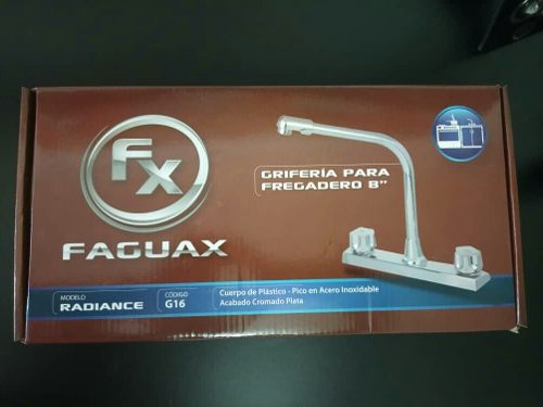 Llave Para Fregadero Faguax Plastico Cromo Mod. Radiante 10$