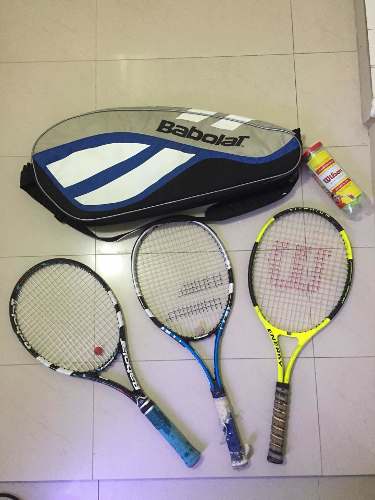 Raquetas, Bolso Babolat Más Pelotas En Buen Estado