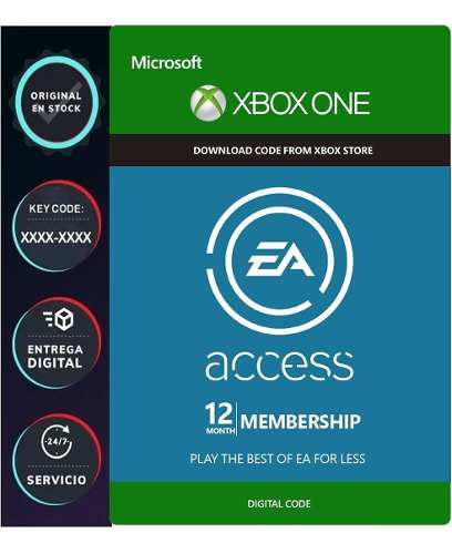 Suscripción Ea Access Membresia 12 Meses 365 Dias Xbox One
