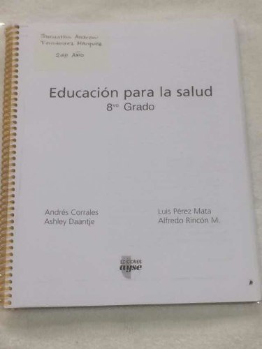 Educación Para La Salud 8 Grado Ediciones Ayse Fotocopiado.