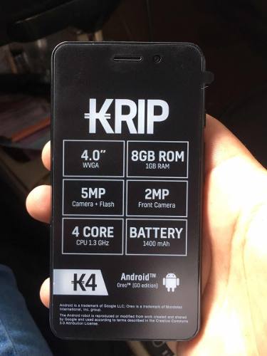 Krip K4 Teléfono 1gb Ram 8gb Rom Dash Android Oreo