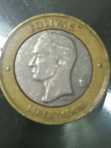 Moneda Bimetalica  Bolívares Doble Cuello (error)
