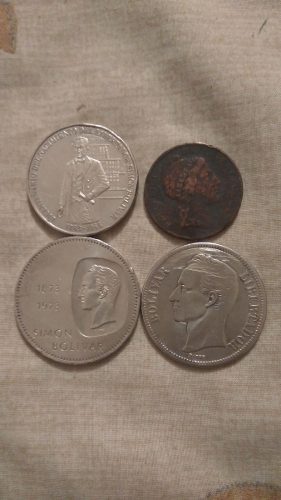 Monedas Venezolanas Antiguas De Plata
