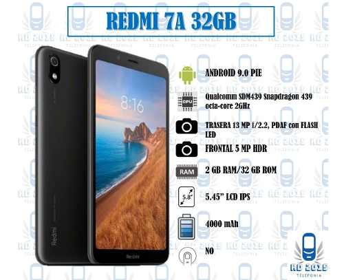 Telefono Android Xiaomi Redmi 7a (2gb/32gb) (108dl)