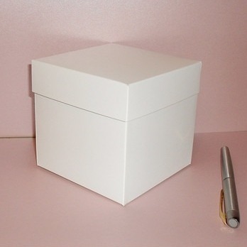 Caja Blanca Tipo Cubo Medida 14x14x14