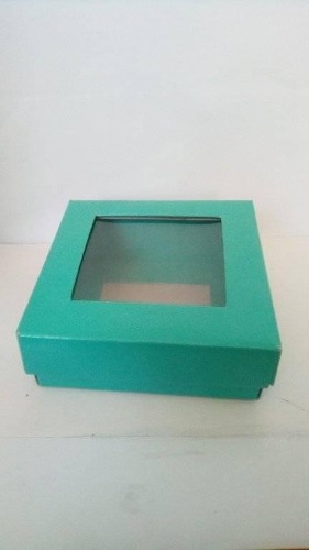Caja Verde Con Visor Medida 8x8x3 (24 Pzas.)