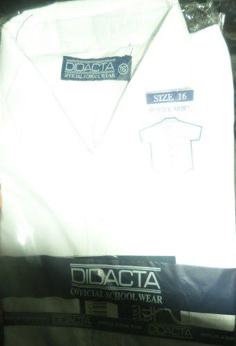 Camisas Escolares Nuevas Talla 16 Marca Didacta