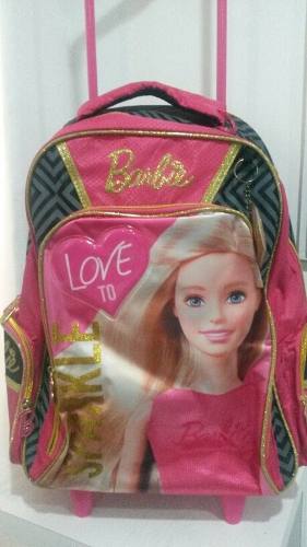 Maleta Morral De Niña Barbie Grande Escolar