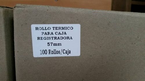 Pack De 5 Rollos Térmico Caja Registradora 57x50