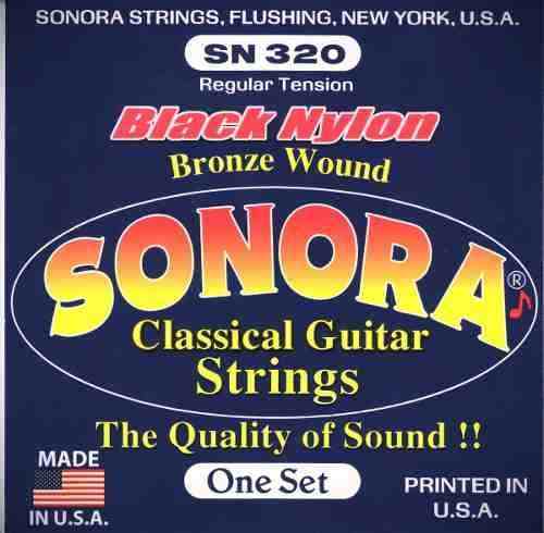 Cuerdas Para Guitarra Clasica(sonora Bronce-nylon Negro)