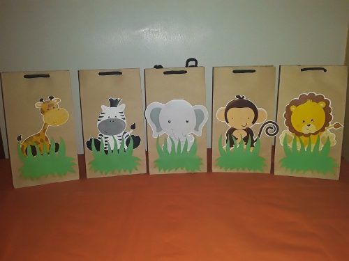 10bolsas Cotillon Animales Bebe