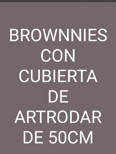 Brownnies Con Cubierta De Artrodar De 50cms