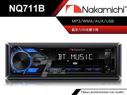 Reproductor Nakamichi Nq711b, Radio, Usb Bluetooth Auxiliar