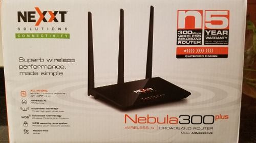 Router Inalámbrico Internet 3antenas, Nexxt Nebula 300 Plus