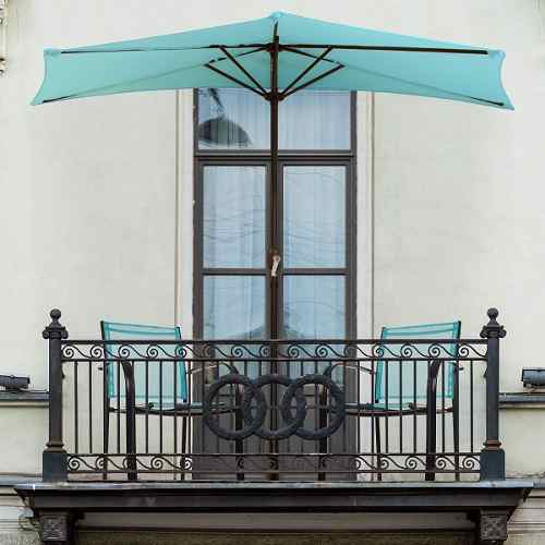 Sombrilla 1/2 Ideales Para Balcones Y Lanchas Umbrella,beis