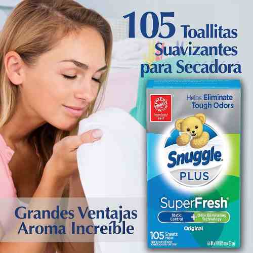 Suavizante En Hojas Para Ropa Snuggle Super Fresh 105