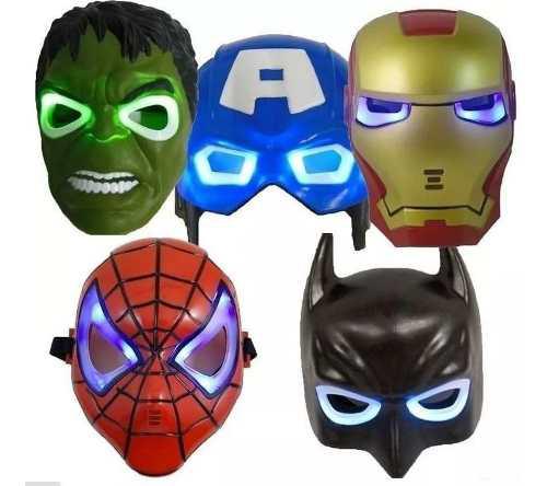 Juguete Mascaras Con Luz Iron Man Avengers Somos Tienda