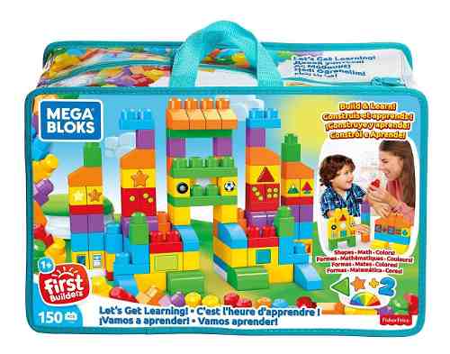 Mega Bloks Maleta Grande De Construccion, Multicolor 150 Pza