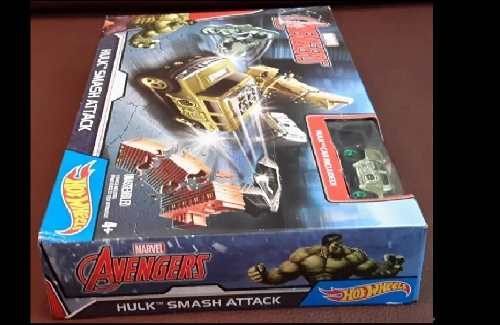 Pista Hotwheels Marvel Avengers Hulk Smash Attack De Mattel