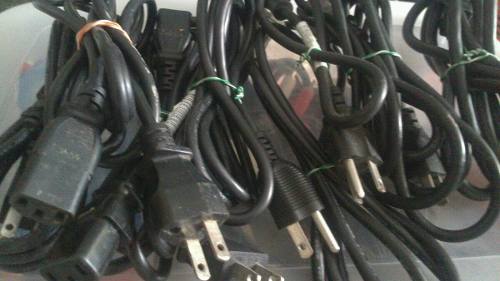 Cable De Poder Para Pc Monitores Reguladores. Dos Cables