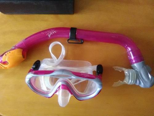 Careta Buceo Y Snorkel Speedo Niña