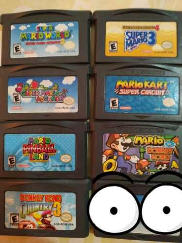 Nintendo Gameboy Advance 6 Juegos De Mario Y 1 Donkey Kong