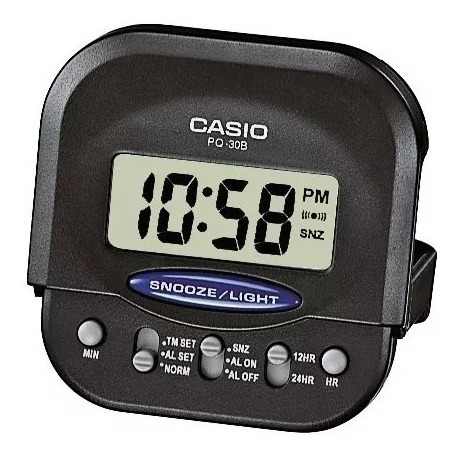 Reloj Despertador Mini Casio Pq-30b Incluye Pilas.