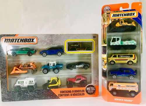 Carritos Matchbox Caja De 9 Unidades Y Blister 5 Unidades