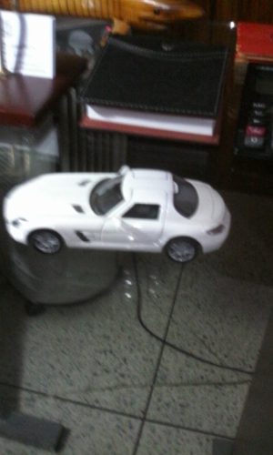 Carro De Juguete A Escala, Mercedes Benz Sls Amg. Blanco