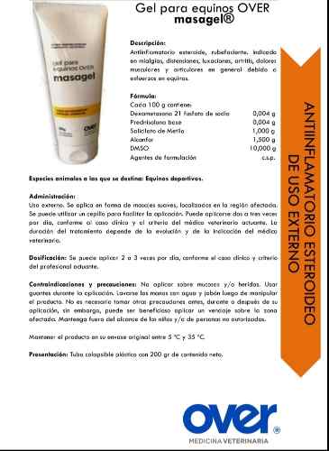 Gel Para Equinos Masagel De 200gr