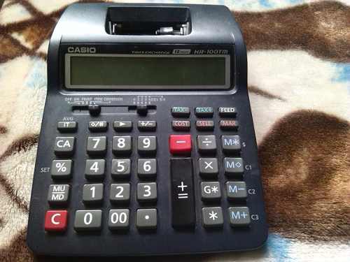 Remate Calculadora Casio Modelo Hr-100-tm-bka Original