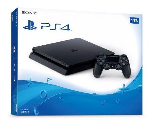 Sony Play Station 4 Video Game Sony Ps4 1tb Slim Core Black