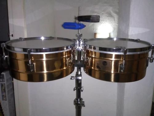 Timbales Tito Puente Dorados Como Nuevos