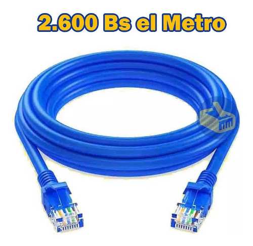 Cable Utp Cat5e Por Metro Azul Cca Internet Redes Precio 10m