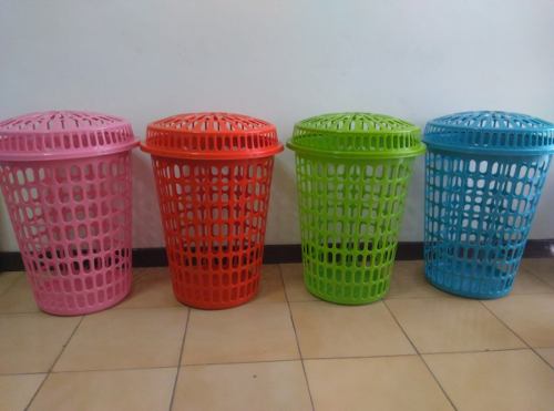 Cesta Plástica Para Ropa Sucia Colores Varios.