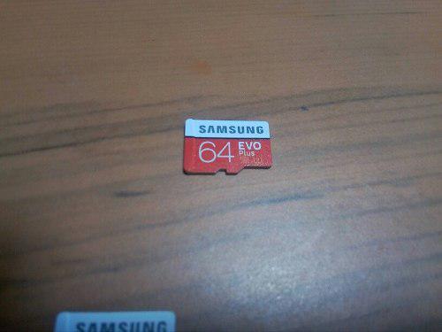 Memoria Samsung Micro Sd 64gb Clase 10 Evo Plus 4k